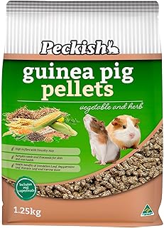 Peckish Guinea Pig Pellets, 1.25kg, Supports Digestion and Immunity, Made with Timothy Hay, Enriched with Vitamin C, Natur...
