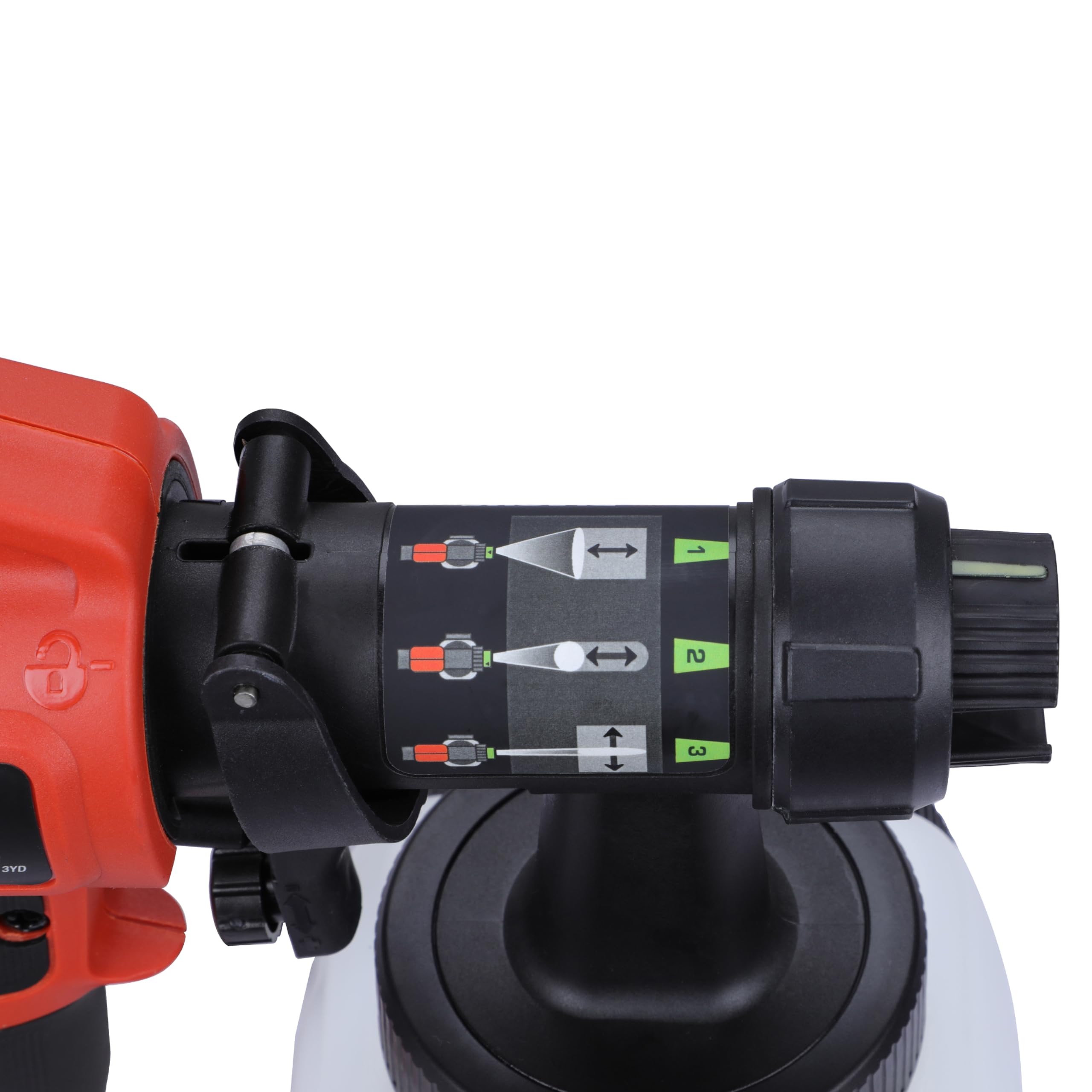 Black & Decker, Ręczny pistolet natryskowy, moc 400 W, kanister 1200ml - regulacja przepływu farby, agregat do malowania, HVLP200