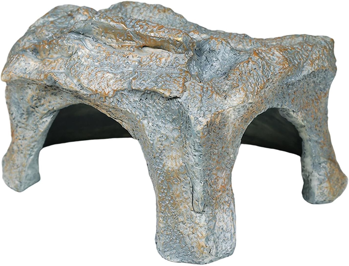 Reptiles Hideout,Resin Basking Accessory,Terrarium Habitat Decor Aquarium Fake Rock Cave Fish Tank Decoration for Turtles