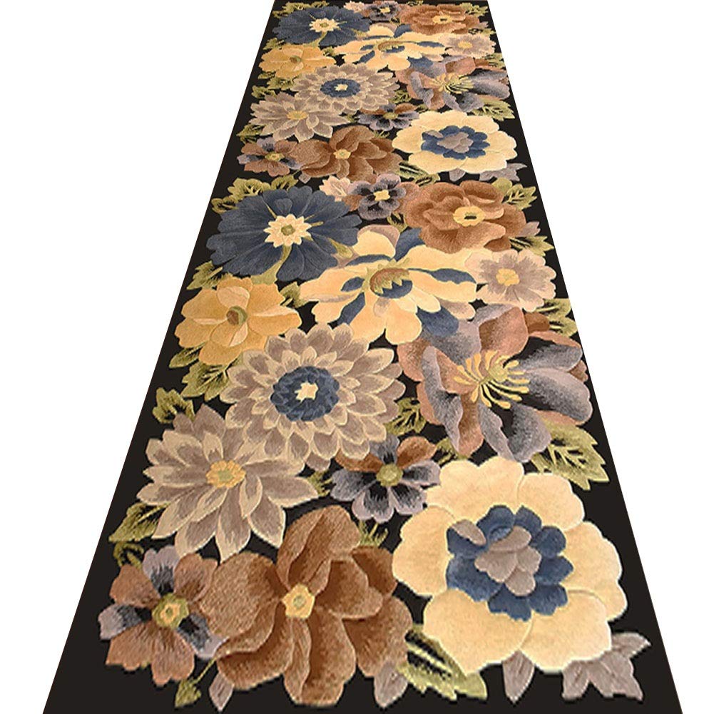 Tapis de couloir floral 3D ZRUYI pour sublimer l'entrée et l'allée de maison