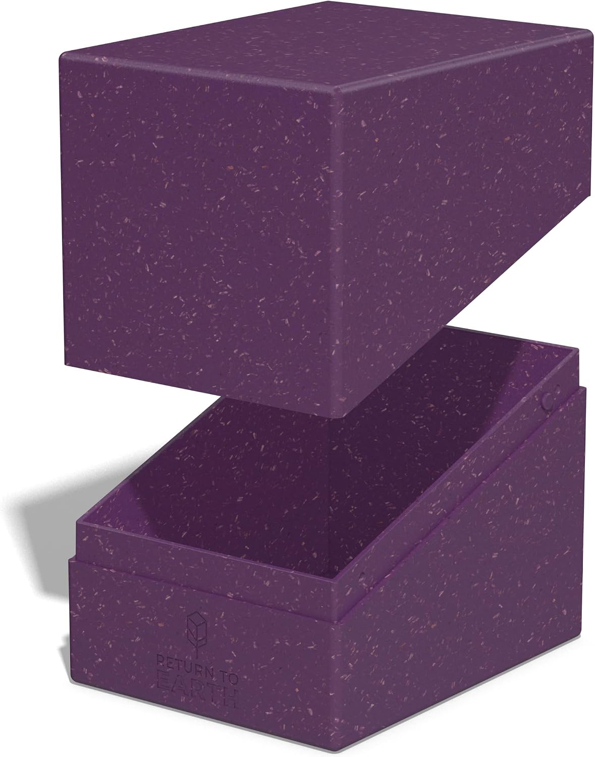 Ultimate Guard RTE Boulder 133+, Deck Case for 133 Double-Sleeved TCG Cards, Purple, 87% Renewable, Made in Germany, Secure & Durable Storage