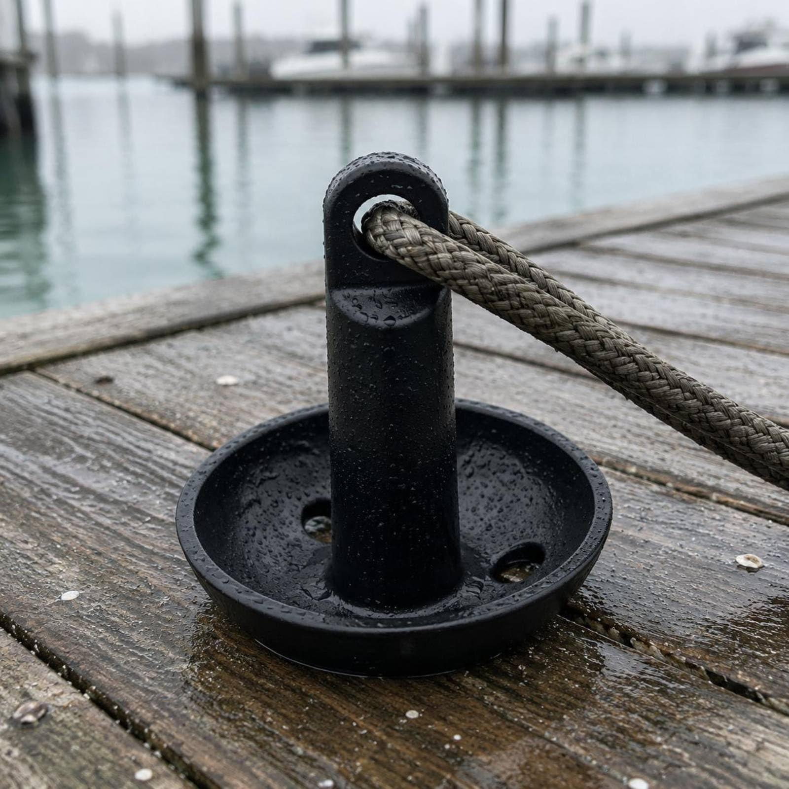 Almencla Mushroom Anchor Ancla Tipo Hongo Marina de Fundición de Hierro Acabado Recubierto Cuerpo Sujeción Estable y Segura Adecuada para Pequeñas Embarcaciones Aguas Interiores Uso, 10lb/4.5kg