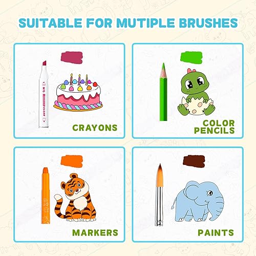 Miniatura 6 de Rollo de papel de dibujo para niños, rollo de papel para colorear para niños, rollos de papel de dibujo adhesivo para niños pequeños, regalo de