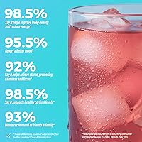 Vista 2 de Mezcla de bebida para la máxima calma - Suplemento súper reductor de cortisol, polvo de glicinato de magnesio, ashwagandha, L Teanina, albahaca