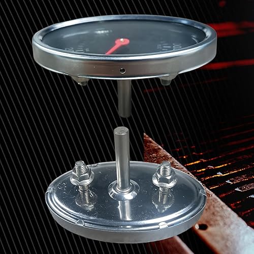 Miniatura 4 de Medidor de termómetro de parrilla para parrilla de carbón y ahumador, termómetro de barbacoa para piezas de repuesto de parrilla, perno M5,