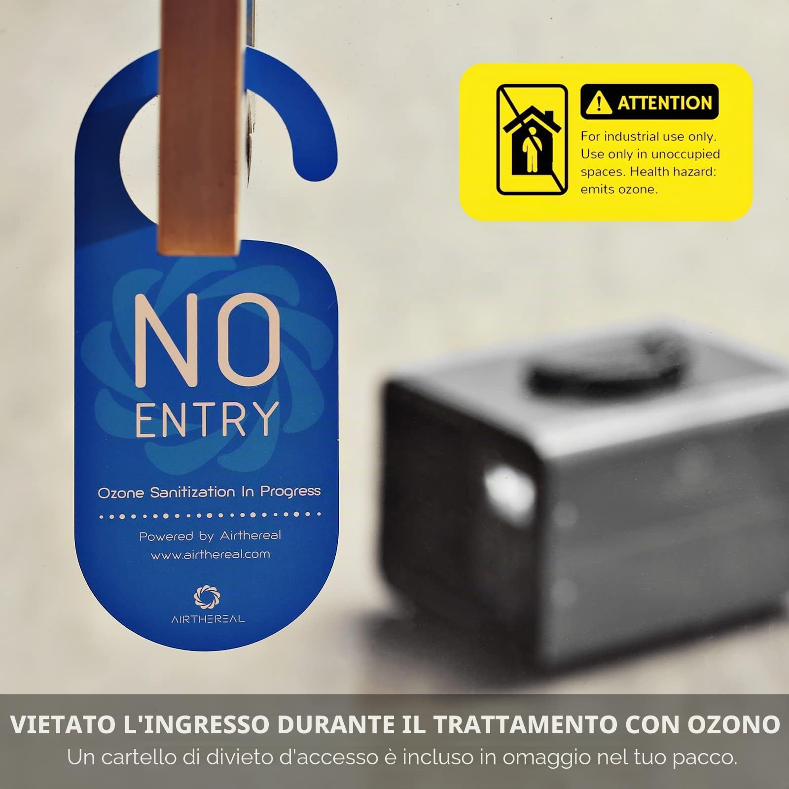 Airthereal MA10K-PRO SMART Generatore di Ozono WiFi – Purificatore d’Aria, Deodorante e Sterilizzatore – Potenza Ozonizzatore e Timer Regolabili per Stanze di Qualsiasi Dimensione – Nero