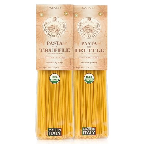 Vista 7 de Morelli Pasta italiana de trufa Linguine - Pasta gourmet - Hecho a mano en pequeños lotes - Importado de Italia - Pasta de sémola de trigo duro
