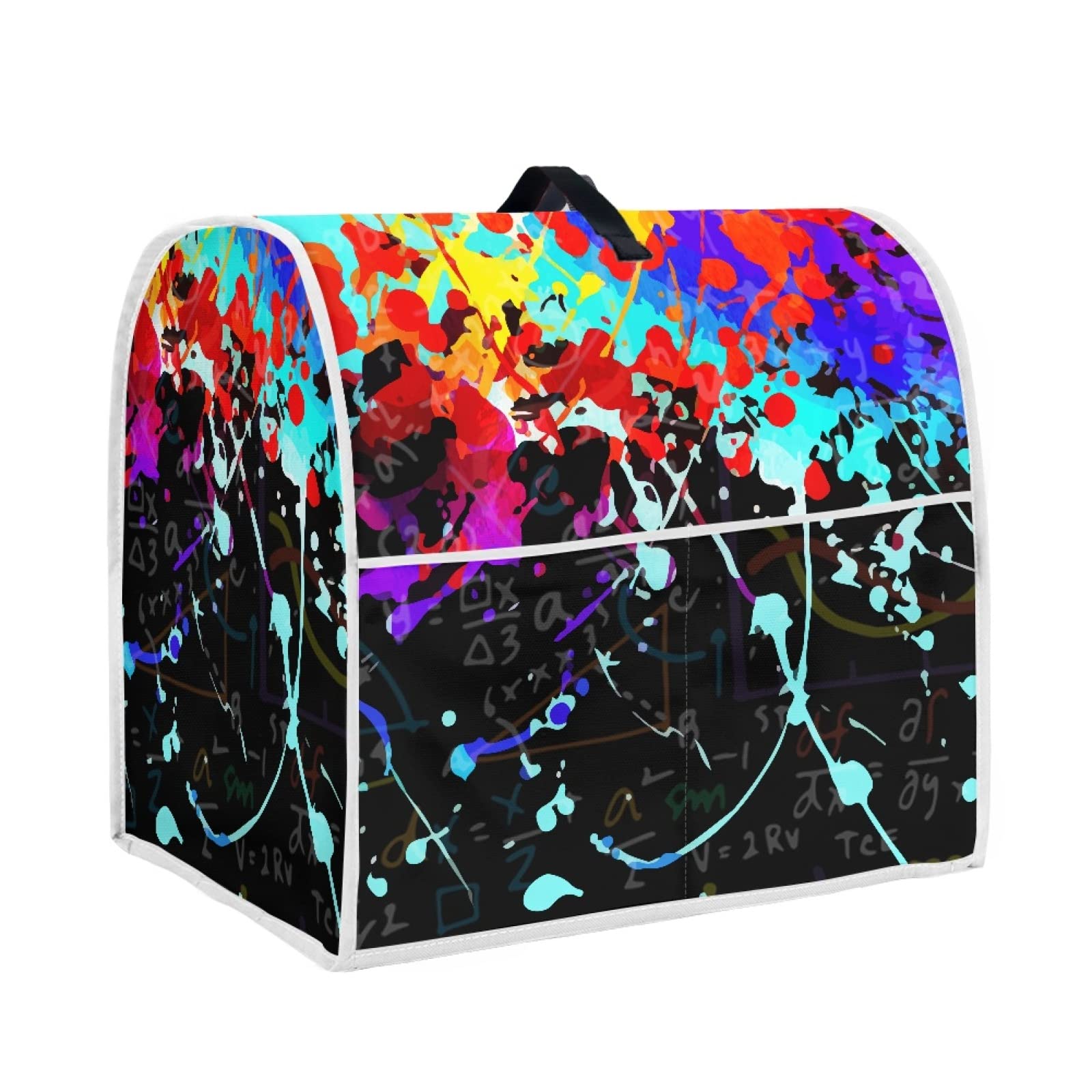 Veniyate Colorful Art Print Stand Mixer Cover Compatible with Kitchen Aid Mixer, Fits All Tilt Head & Bowl Lift Models with 3 Pockets for Accessories