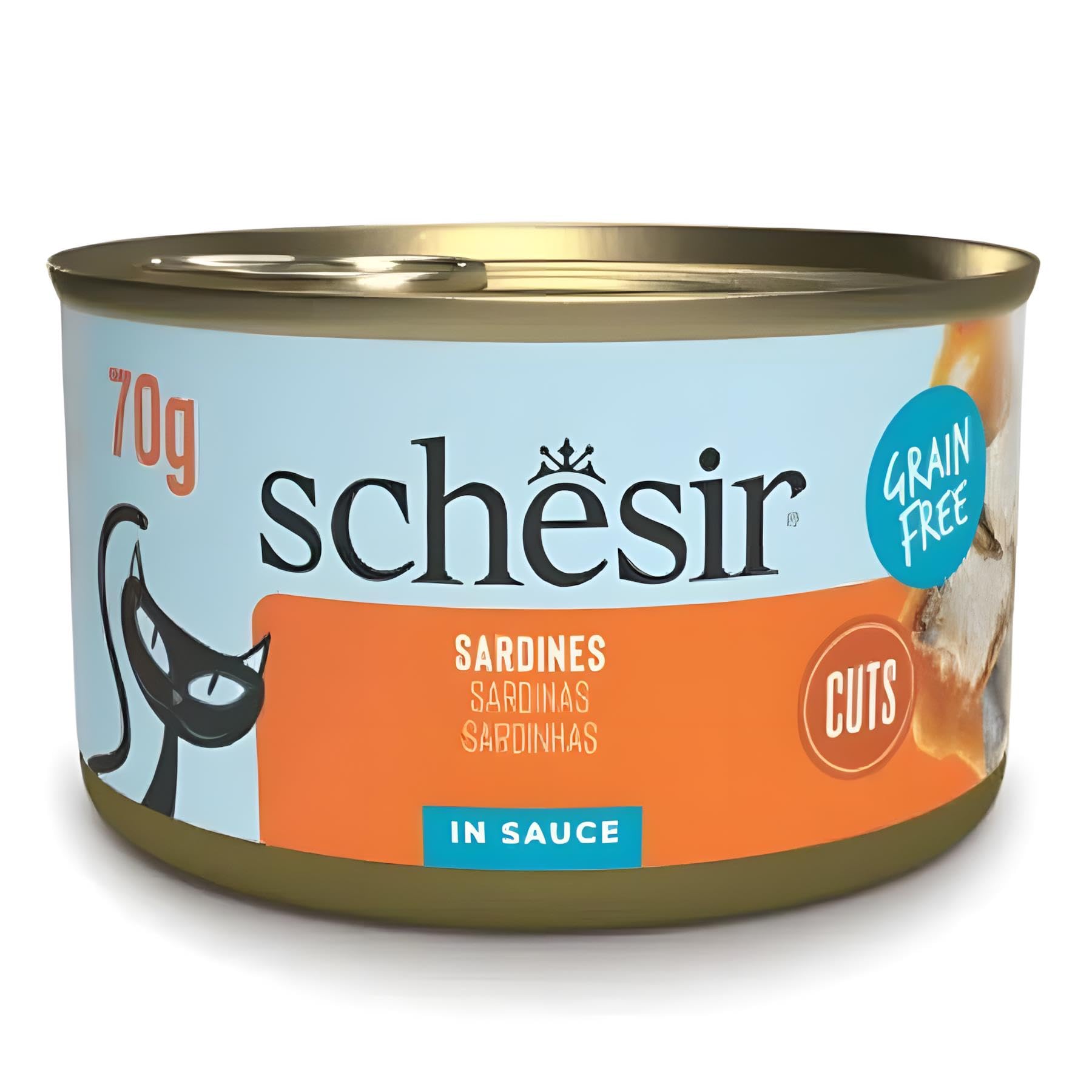 Schesir Tamamlayıcı Sardalyalı Sos İçinde Kedi Konservesi 70g