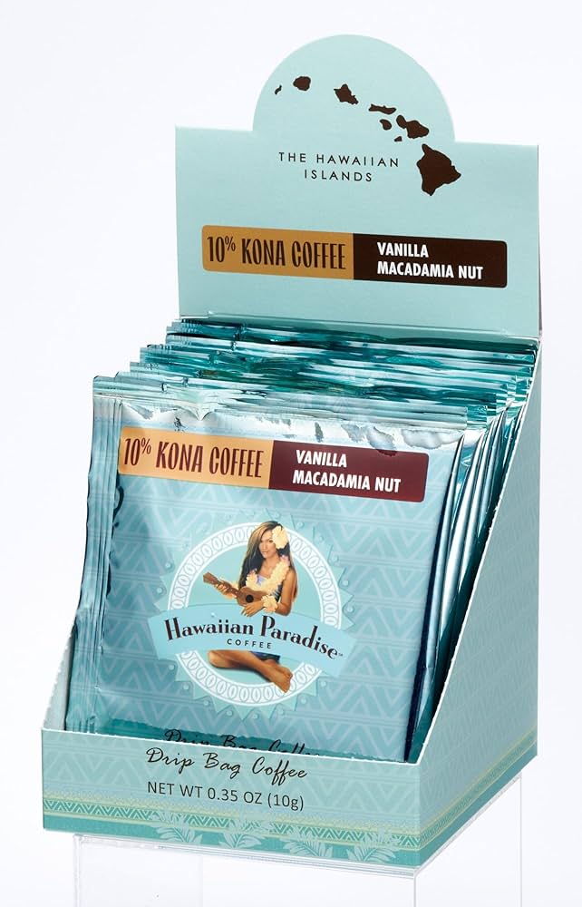 B☆☆☆☆☆ ハワイアンパラダイスコーヒー レギュラーとバニラマカデミア Amazon.co.jp: ハワイアンパラダイスコーヒー 10%コナ バニラ