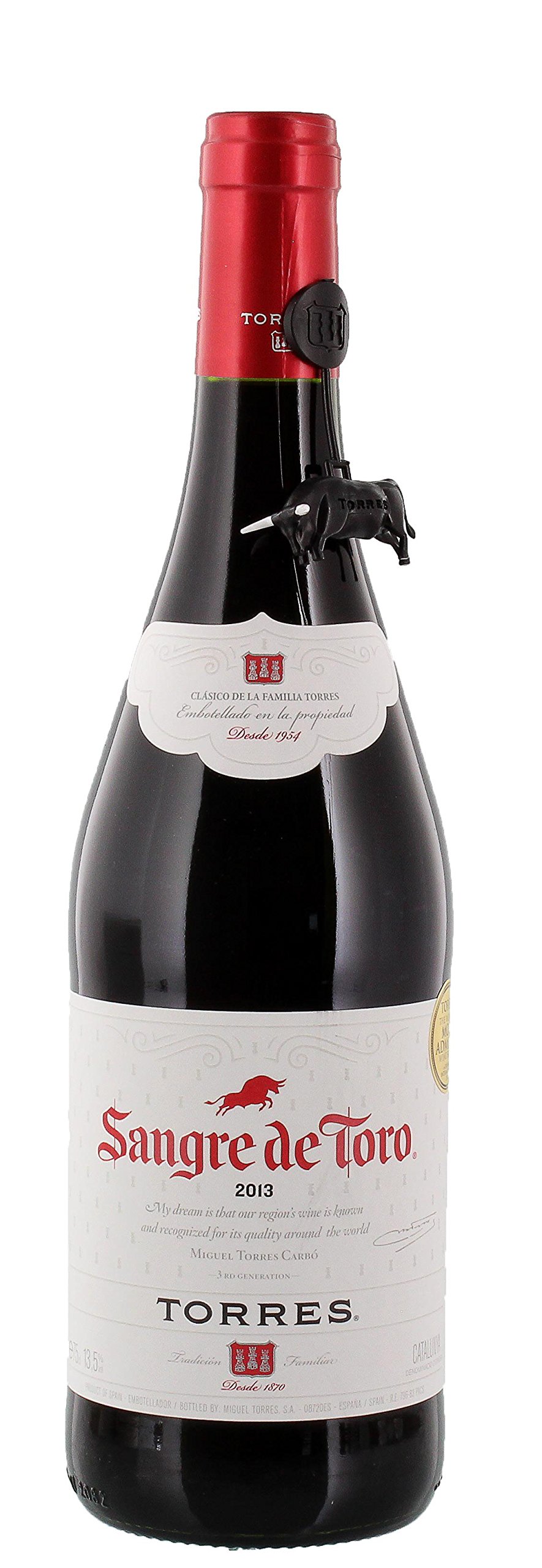 6 x TORRES SANGRE DE TORO 13,5% vol. 0,75l SPANIEN ROT Incl. Goodie von Flensburger Handel