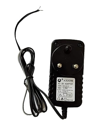 Wellon AXIOM Adapter/Power Supply(24 V/1.5 Amp) for Ro Systems Suitable for Eureka, Aqua and All Types Water Purifiers, 5.5-inch(Black)