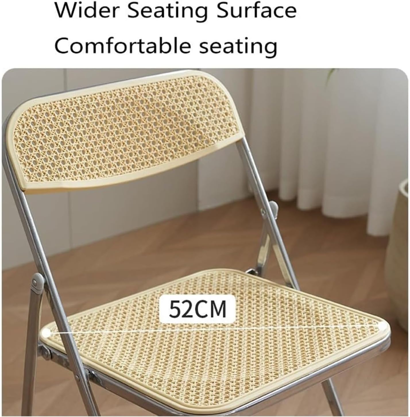 2 Pack Black Folding Chair Indoor Outdoor Portable Stackable Seat with Steel Frame for Office Wedding Picnic Kitchen Dining(Capacity 200 pounds)