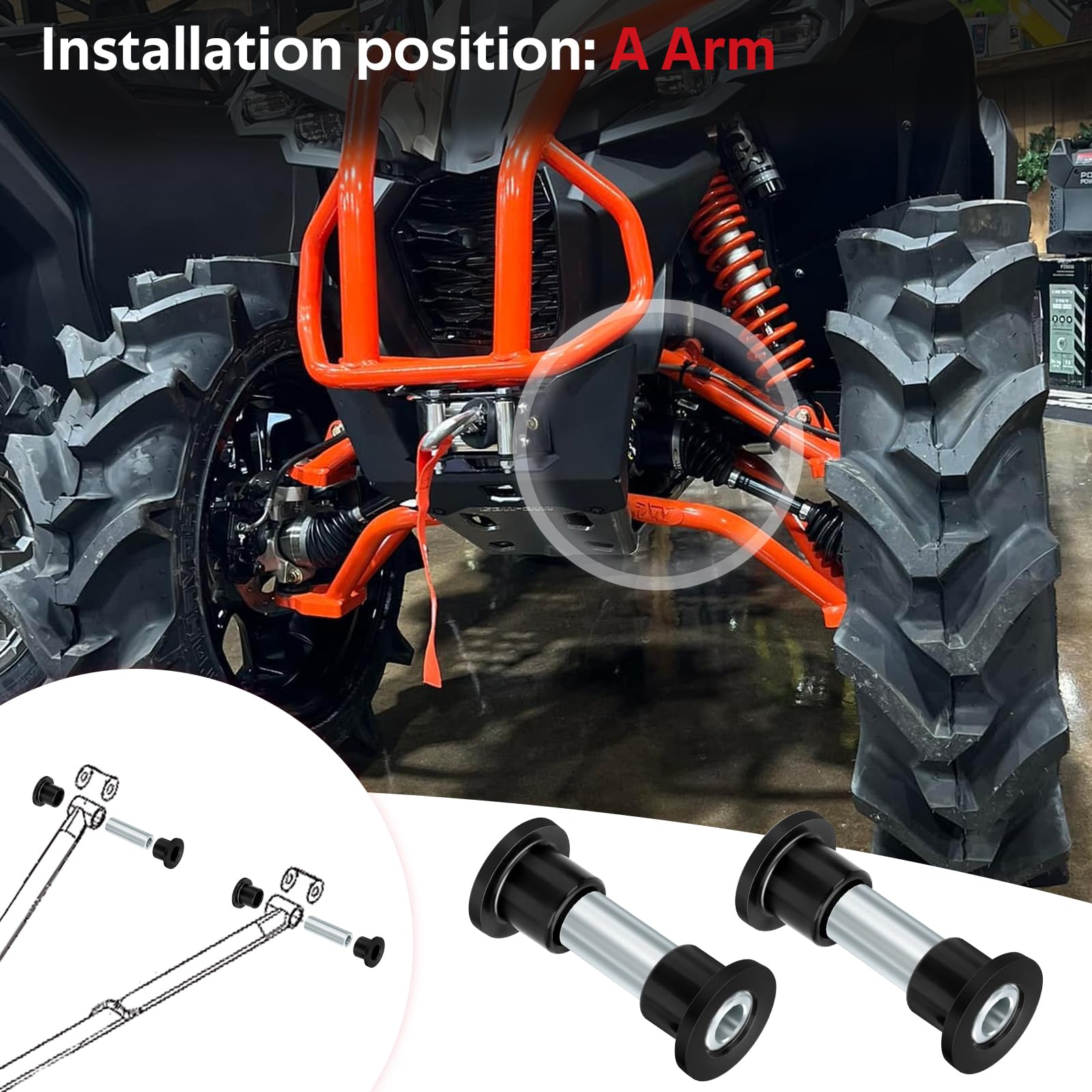 Kit de bagues de bras pour Can Am Bombardier Outlander Renegade 330 400 450 500 570 650 800 850 1000 2003-2023, OEM # 703500875 706202088
