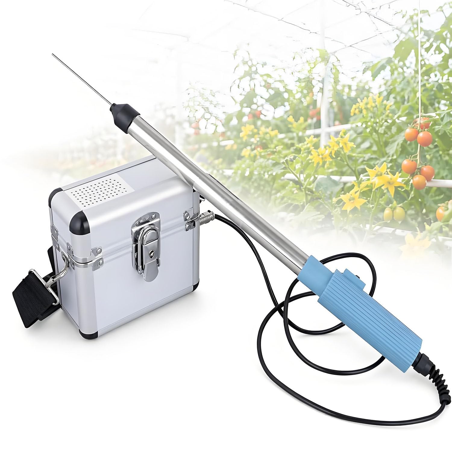 AiODiO Mini Cordless Tomato Flower Vibrator, Tomato Plant Pollination, 4800RPM, Easy to Install, 10 Hours Standby, Pollinator for Tomatoes, Peppers, Strawberry