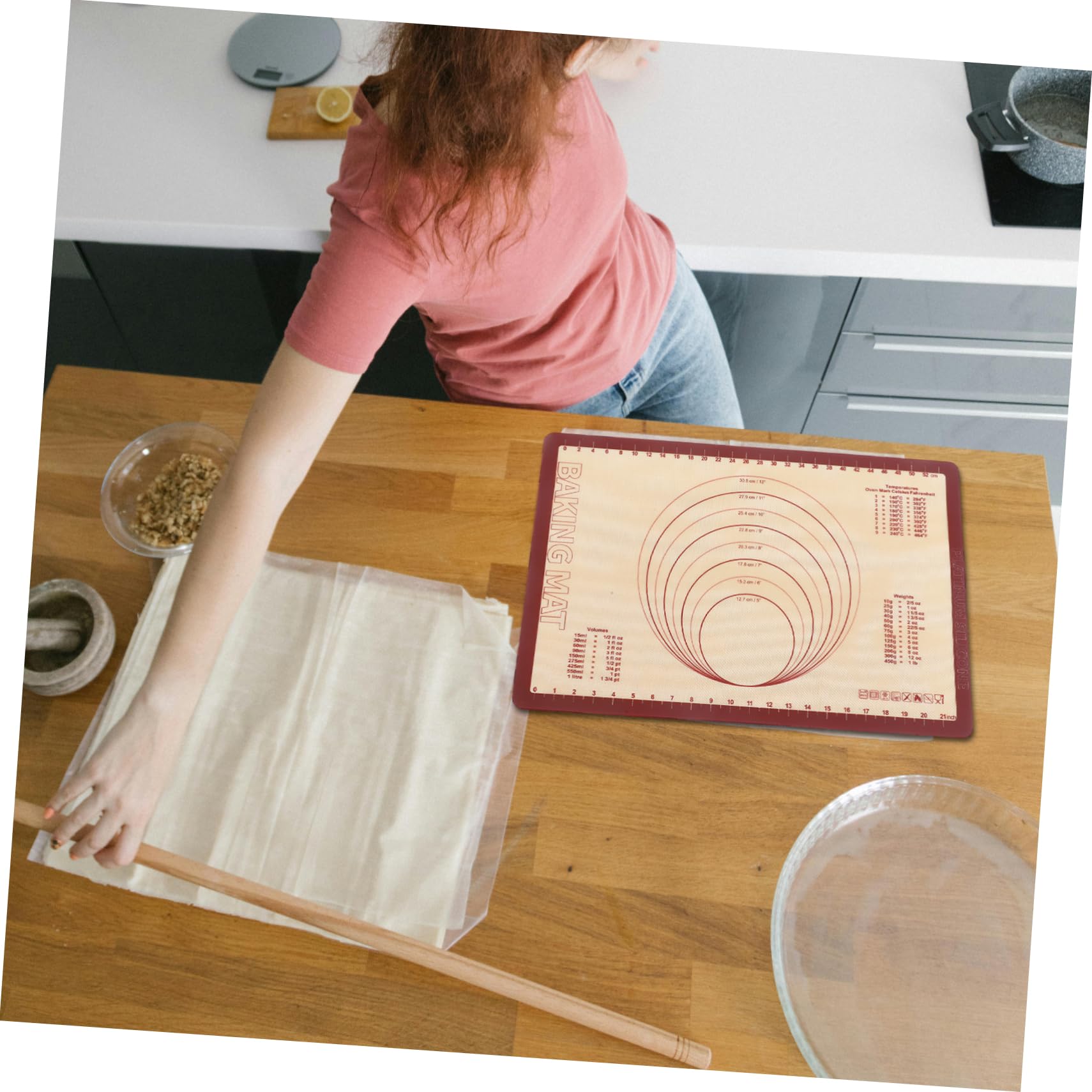 Tappetino da Forno Riutilizzabile Antiaderente in Silicone Rettangolare