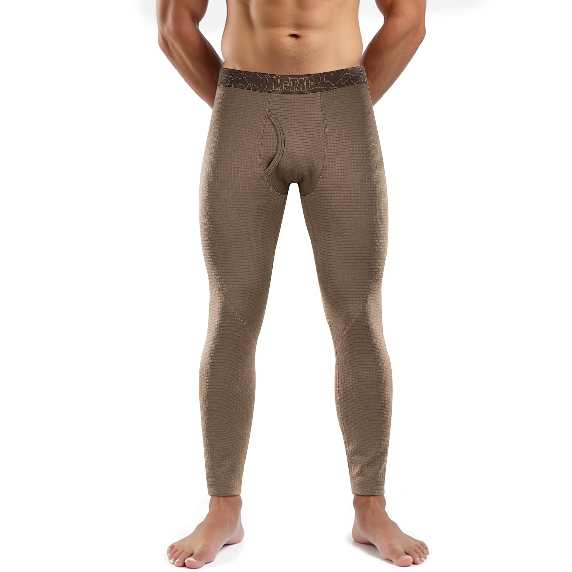Herrenhose, Thermounterwäsche für Herren, mit Fleece gefüttert, Kompressionshose, Basisstufe 2