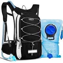 Hydration Backpack with 3L Water Bladder, Small Hydration Pack Backpack for Men Women, Lightweight Water Backpack with Cooler Layer for Running, Biking, Hiking