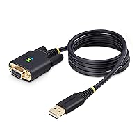 StarTech.com Cavo da USB a Seriale Null Modem 1m, Ritenzione COM