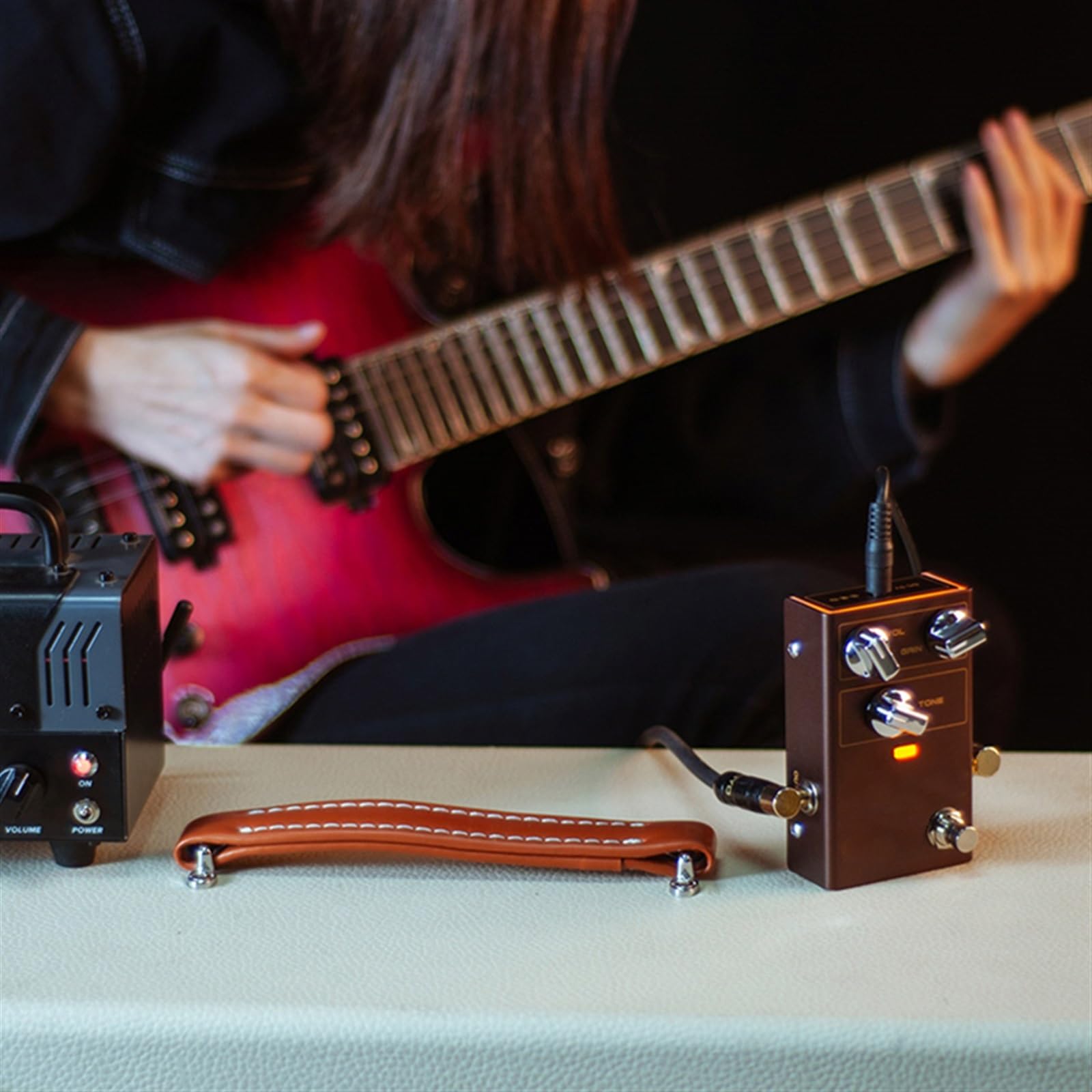 efekty gitarowe Pedał Efektów Gitarowych Efekt Pedału O Wysokim Wzmocnieniu Do Gitary Elektrycznej Pedał Przeciążeniowy Akcesoria Gitarowe