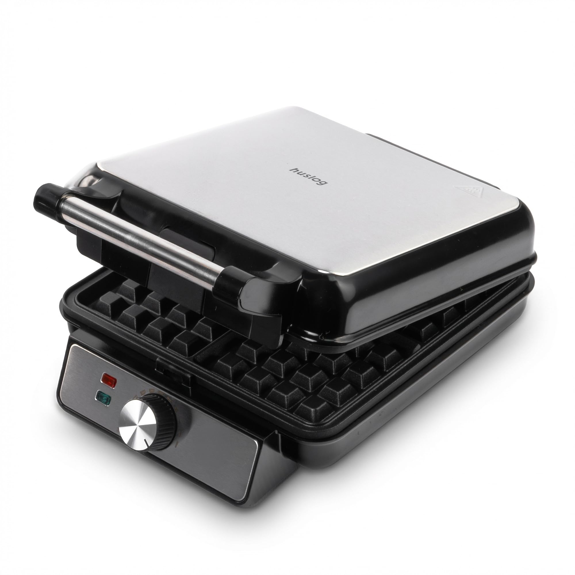 Waffeleisen 1500W XXL Für 4 Grosse Waffeln Temperaturregelung Silber