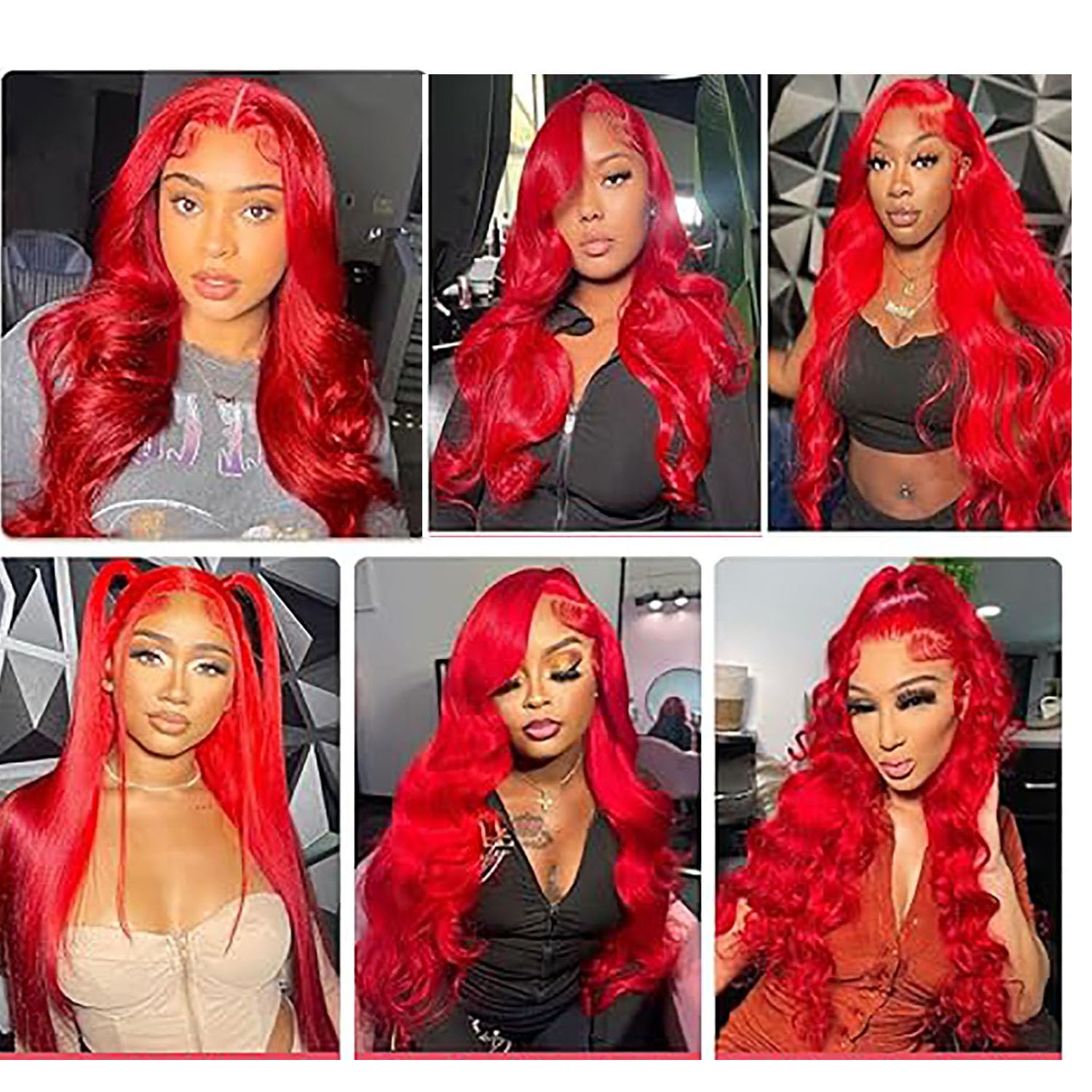 16 16 16 Inch Red Body Wave Bundles Wine Red Bundles Human Hair Weave Unprocessed Brazilian Virgin Remy Human Hair Extensions Red Body Wave Human Hair Bundles
