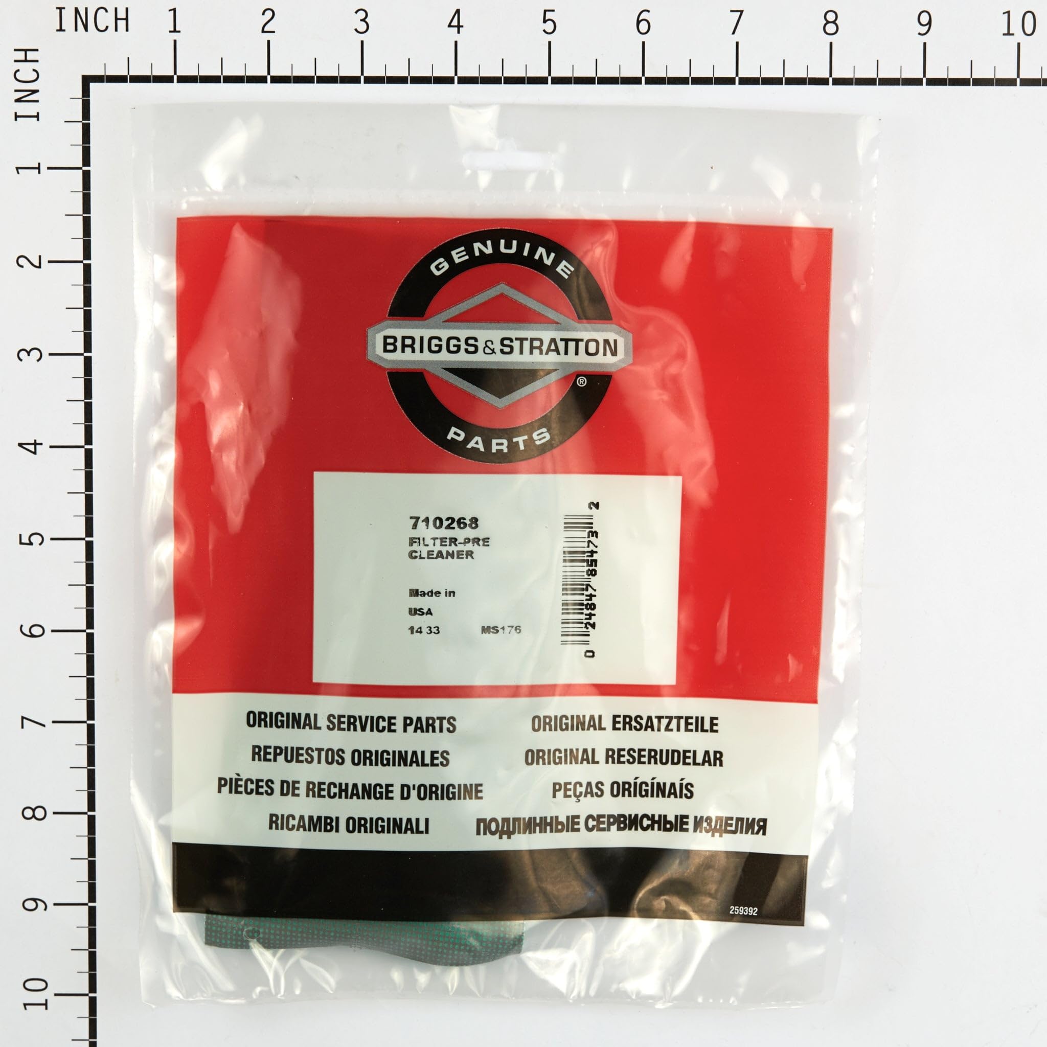 Briggs and Stratton Original 710268 filtr wstępny środek czyszczący