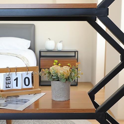 Miniatura 7 de Flores artificiales en maceta, mini plantas artificiales para decoración de interiores, rosas falsas para el hogar, baño, cocina, oficinas, centros