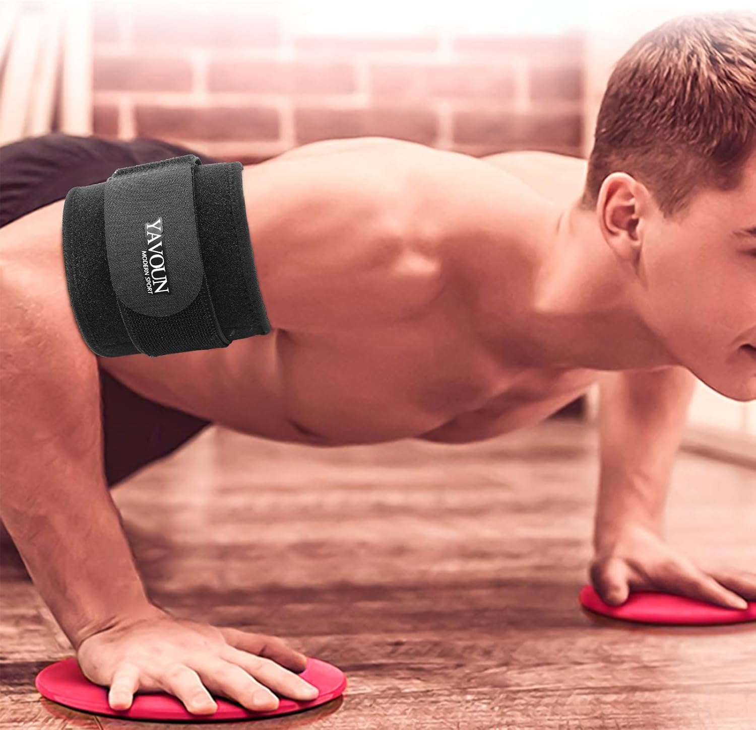 Tendonitis - Bicep & Tricep Compression Sleeve/Wrap - Tricep Tendonitis, Bicep Tendonitis - Pain Relief for Bicep and Triceps Muscle Strains, Compression Arm Support (Black, 8.3" - 13.7" × W 3.93") - Image 5