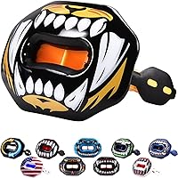 Vista 19 de Oral Mart Protector bucal de fútbol con diseño 3D LipFit para niños, protector bucal de fútbol juvenil (sin hervir) de ajuste instantáneo fresco