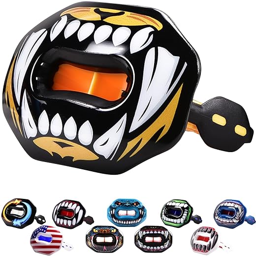 Oral Mart Football Mouth Guard (Tiger Bite) - Lip Guard Mouthpiece - Football Mouthguard Pacifier Protector with Detachable Strap