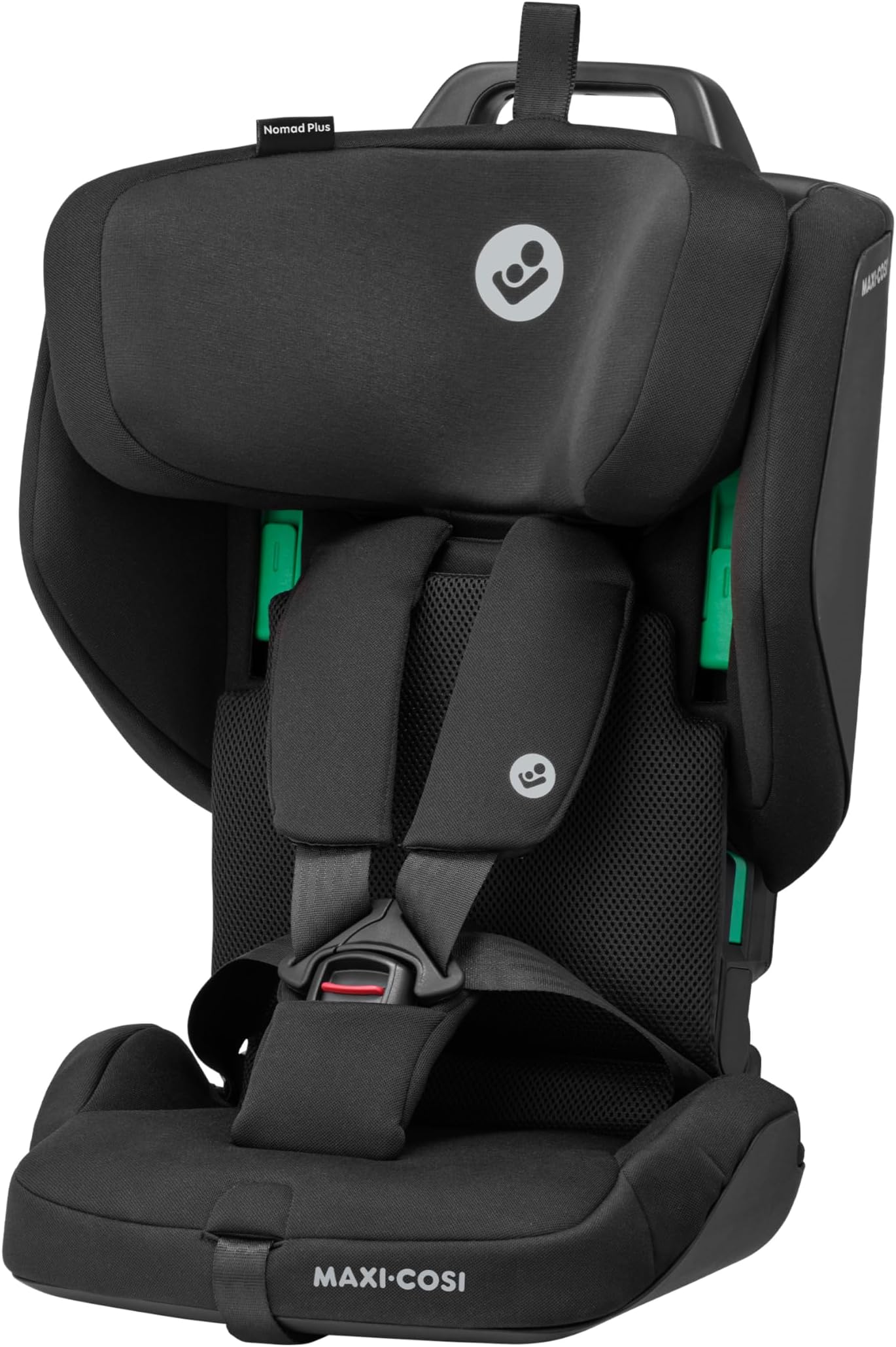 Maxi-Cosi Nomad Plus, Foldable Car Seat, 15 Months – 4 Years, 76 - 105cm , Portable Travel Car Seat, Ultra-Compact & Lightweight, Side Impact Protection, Fits any Car, Travel Bag, Authentic Black