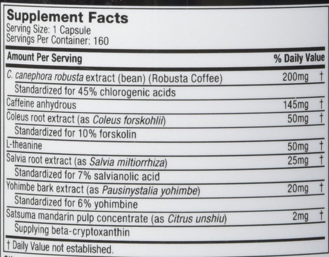 MuscleTech Hydroxycut SX 7, Black Onyx, 160 Count