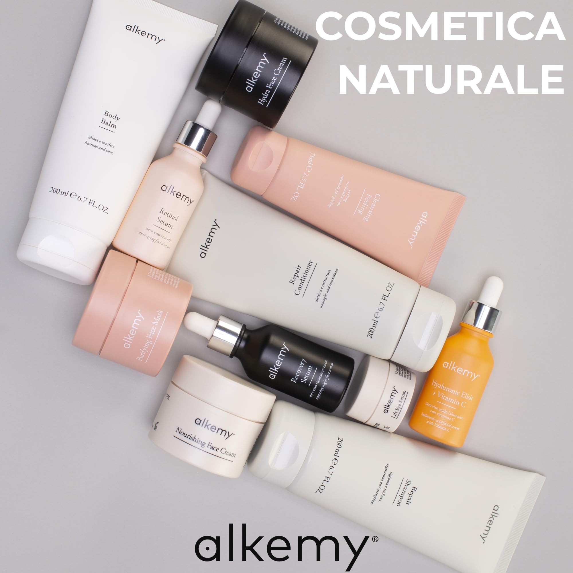 ALKEMY Crema Contorno Occhi Antirughe e Idratante - effetto Lifting e occhi Stanchi per Borse, Occhiaie e Rughe con Acido Ialuronico e Argilerine, Dermatologicamente Testata, Cosmetica Naturale 15ml