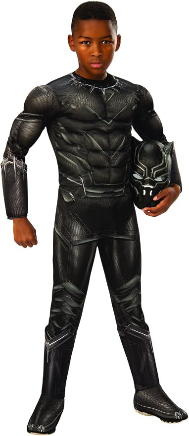 Rubie’s Avengers Black Panther Kostüm Für Kinder 3-4 Jahre – Offizielles Marvel Superhelden-Kostüm Mit Overall & Maske