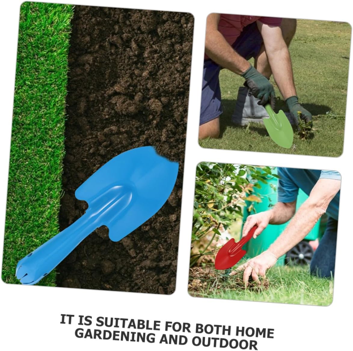 BESPORTBLE 8pcs Iron Gardening Shovel and Trowel Set for Planting and Digging, Multi-Color Hand Shovels for Garden Soil and Potting, Portable Tools for Lawn and Outdoor Use