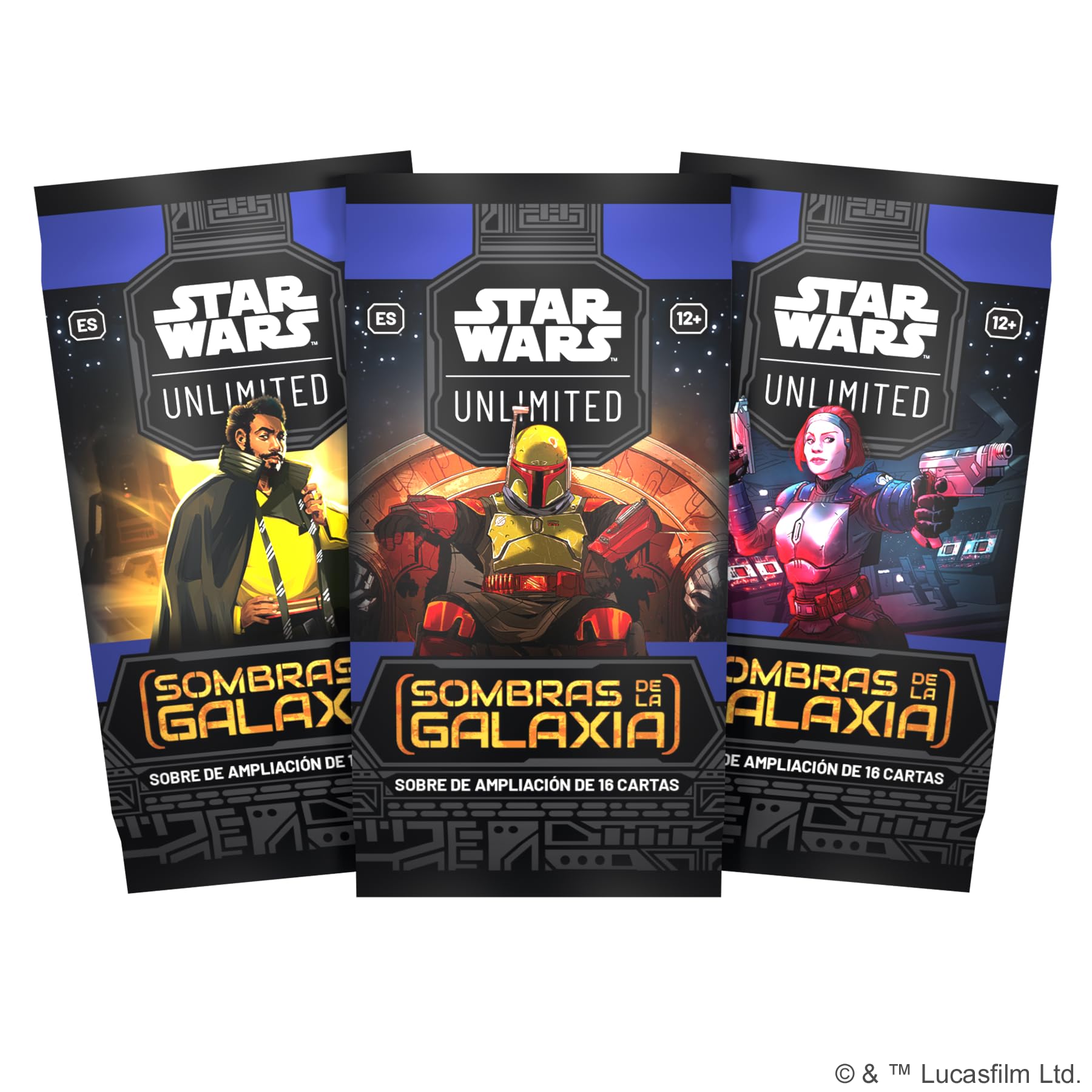 Fantasy Flight Games | Star Wars Unlimited: Sombras de la Galaxia Caja de 24 Sobres | Juego de Cartas Coleccionables | A Partir de 12 Años | para 2 Jugadores | 30 Min por Partida | Español