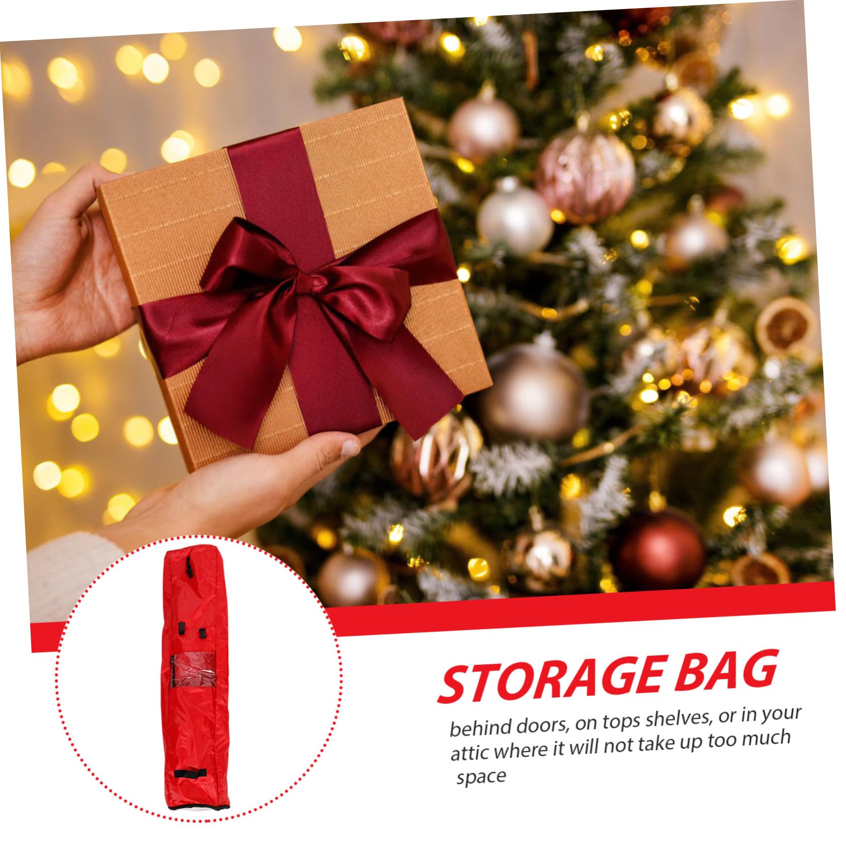 TOGEVAL Aufbewahrungstasche Für Geschenkpapier Oxford-organizer Mit Griffen Einfach Zu Transportieren Verwenden Für Weihnachtsgeschenke Und Partyzubehör
