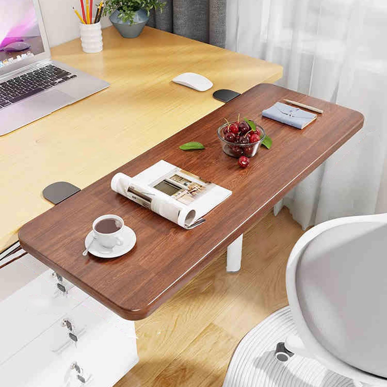 Desk Extender Tray,Ergonomics Desk Extender,Foldable Desk Extender,Keyboard Extension Table,Clamp On Keyboard Table Mount,Table Extender,Sturdy,Easy To Install,For Home And Office