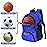 WOLT | Basketball Backpack Large Sports Bag with Separate Ball Holder & Shoes Compartment, Best for Basketball, Soccer, Volleyball, Swim, Gym, Travel