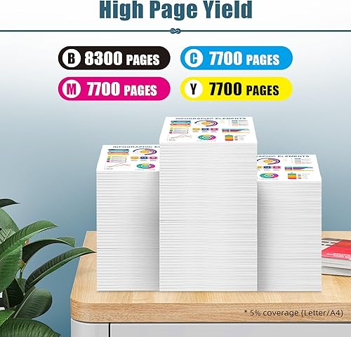 Miniatura 4 de GI-20 - Paquete combinado de repuesto para botellas de recarga de tinta GI20, compatible con impresora MegaTank G5020 G6020 G7020, botella de tinta