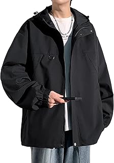 [Easykode] マウンテンパーカー メンズ 秋服 ライトアウター アウトドア ジャケット 撥水 防風 ウインドブレーカー 耐摩耗 フード付き ブルゾンジャンパー 軽量 薄手 アノラック 無地 上着 キャンプ 釣り 登山 秋 冬 春