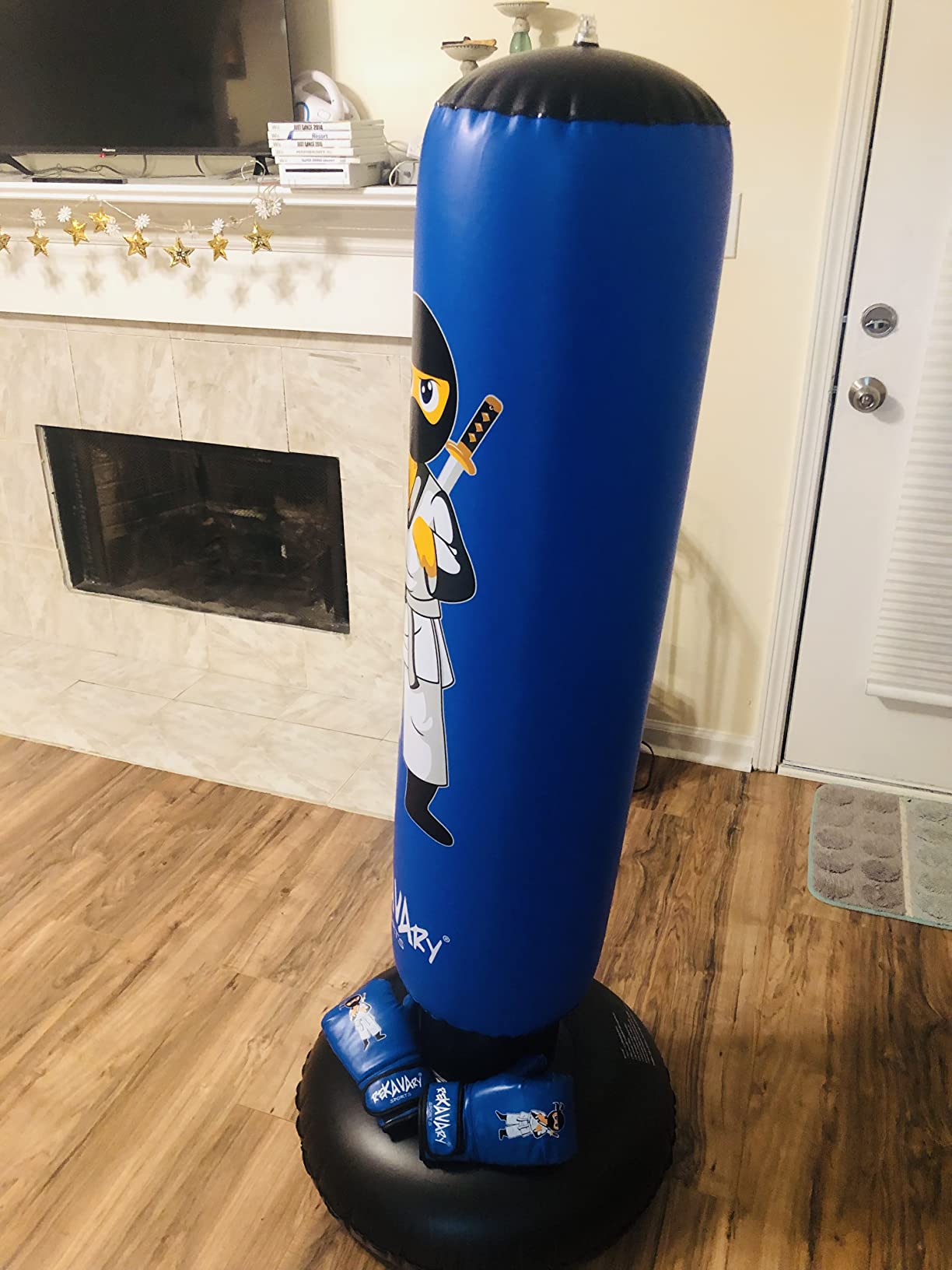 9/mo Finance Kids Punching Bag Kit 5' 3" Inflatable Punching Bag Combo Kit with Boxing