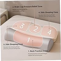 Vista 2 de Almohada ergonómica para el dolor de cuello, cuello ortopédico del contorno y almohadas cervicales, almohada cervical de la ayuda para todas