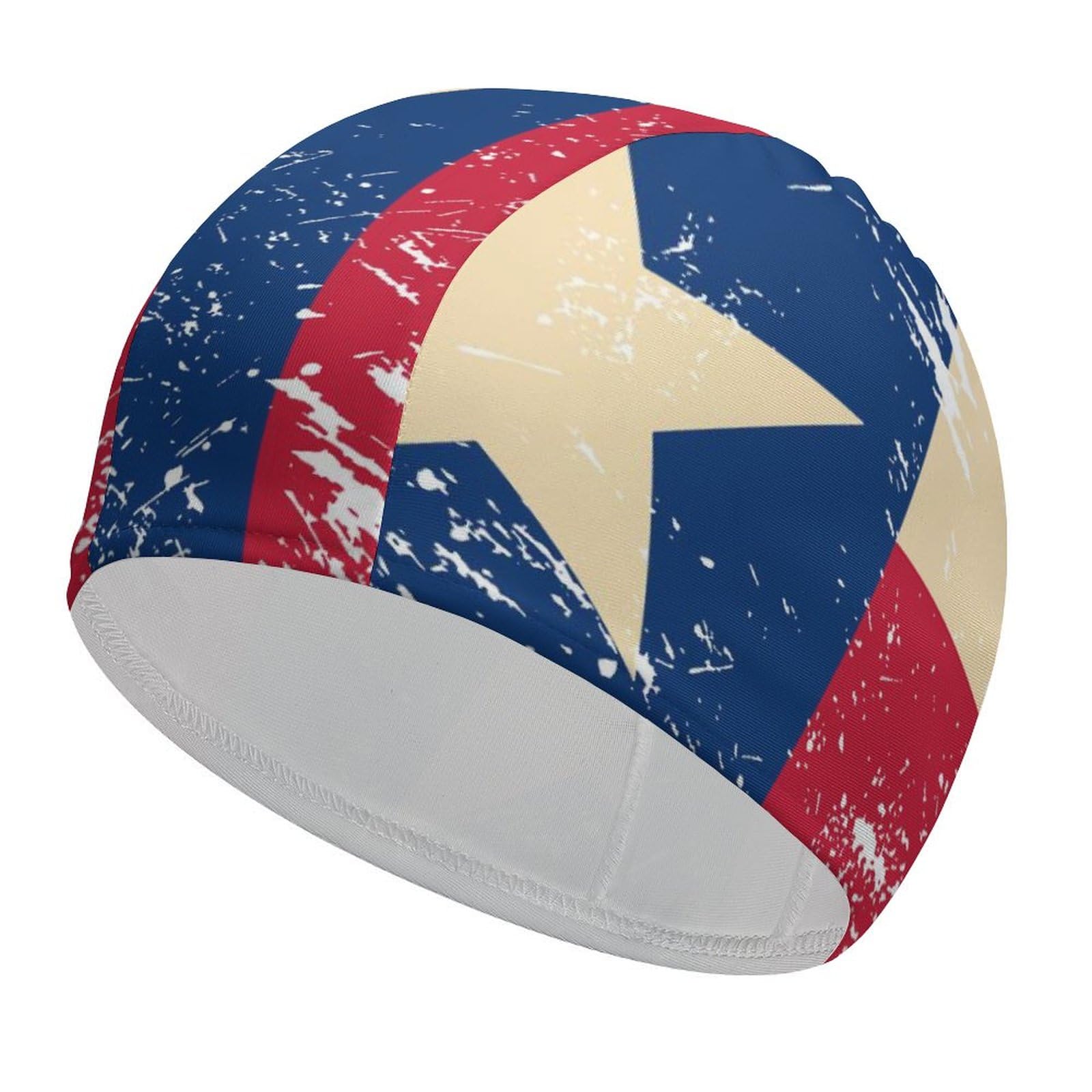 Texas State Flag Swim Cap for Men Women Adult Swimming Caps for Short Long Hair Waterproof Bathing Caps
