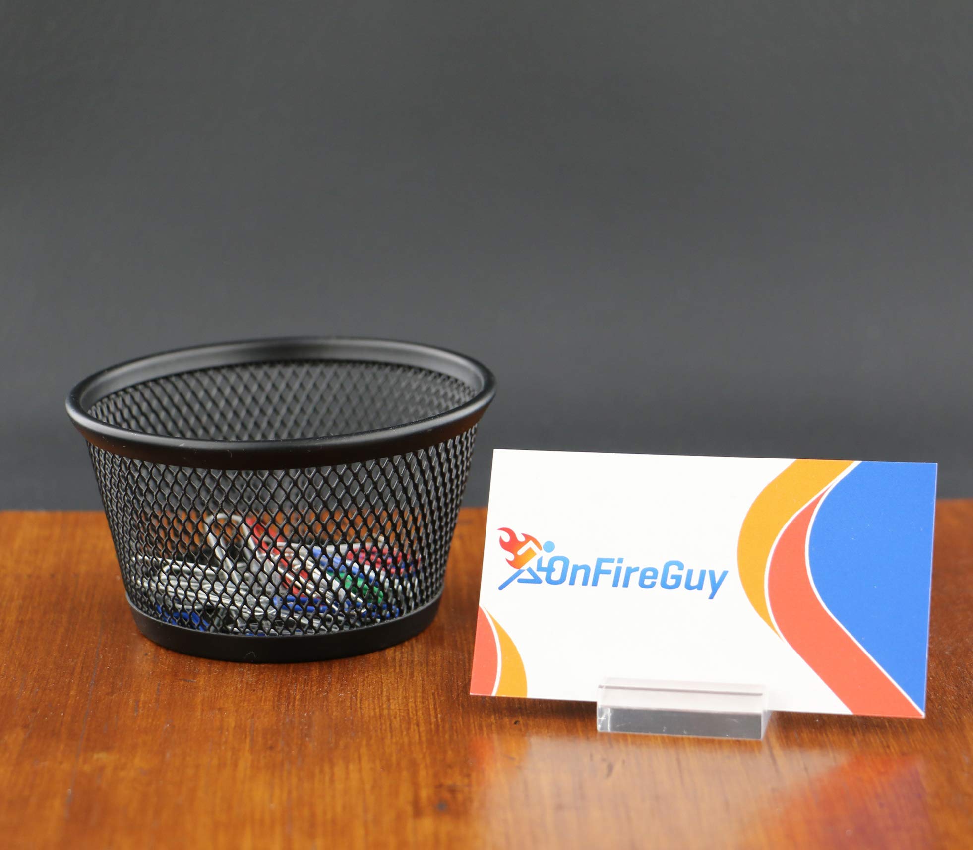 OnFireGuy Soporte de exhibición de tarjetas de 3,8 cm con ranura para nombre, 24 piezas