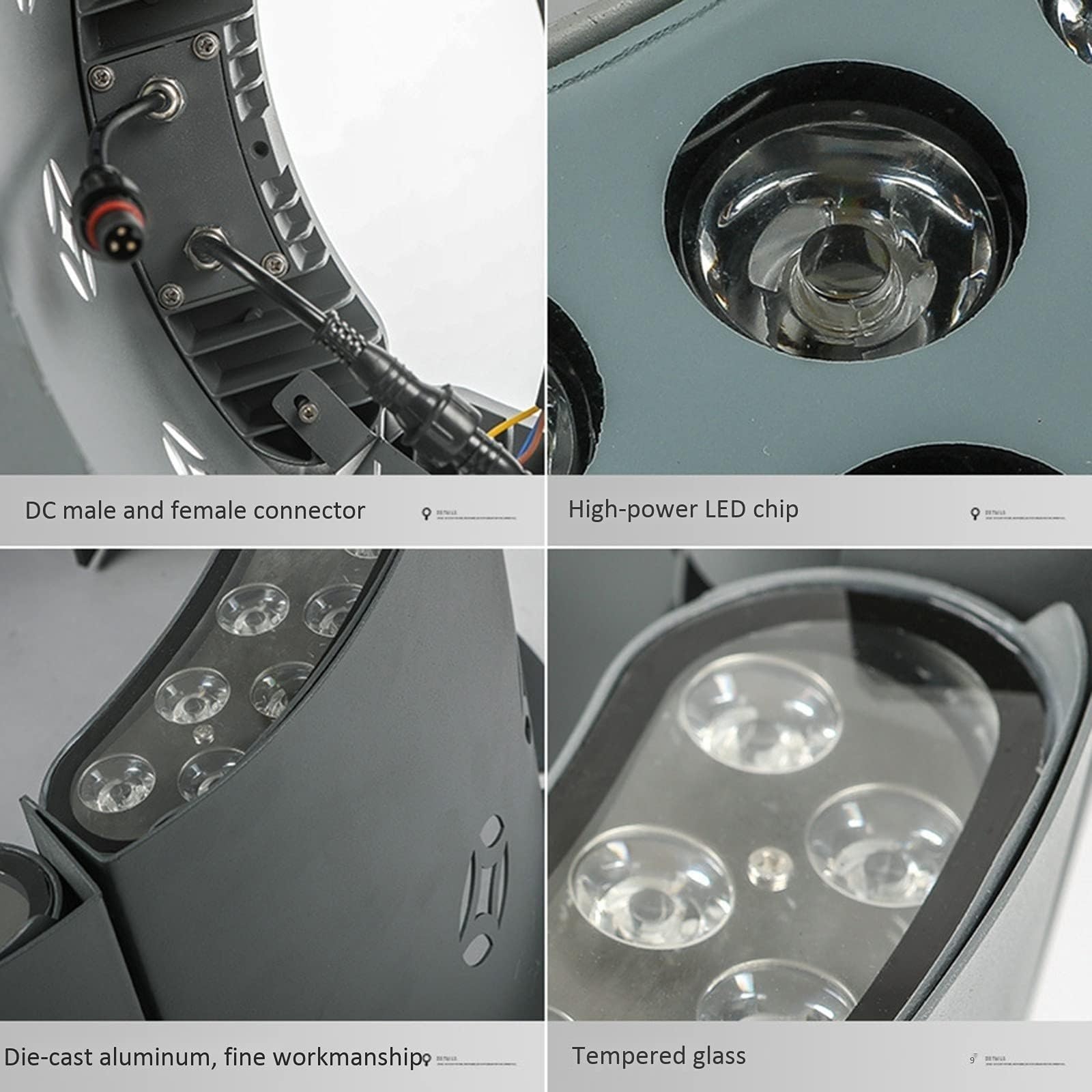 Luz LED De Anillo Para Árbol - Iluminación Colorida Para Jardín Al Aire Libre RGB De 24V/220V, Foco Exterior Impermeable IP65, Lámpara De Paisaje Para Patio Jardín(Warm Light,24W(220V))