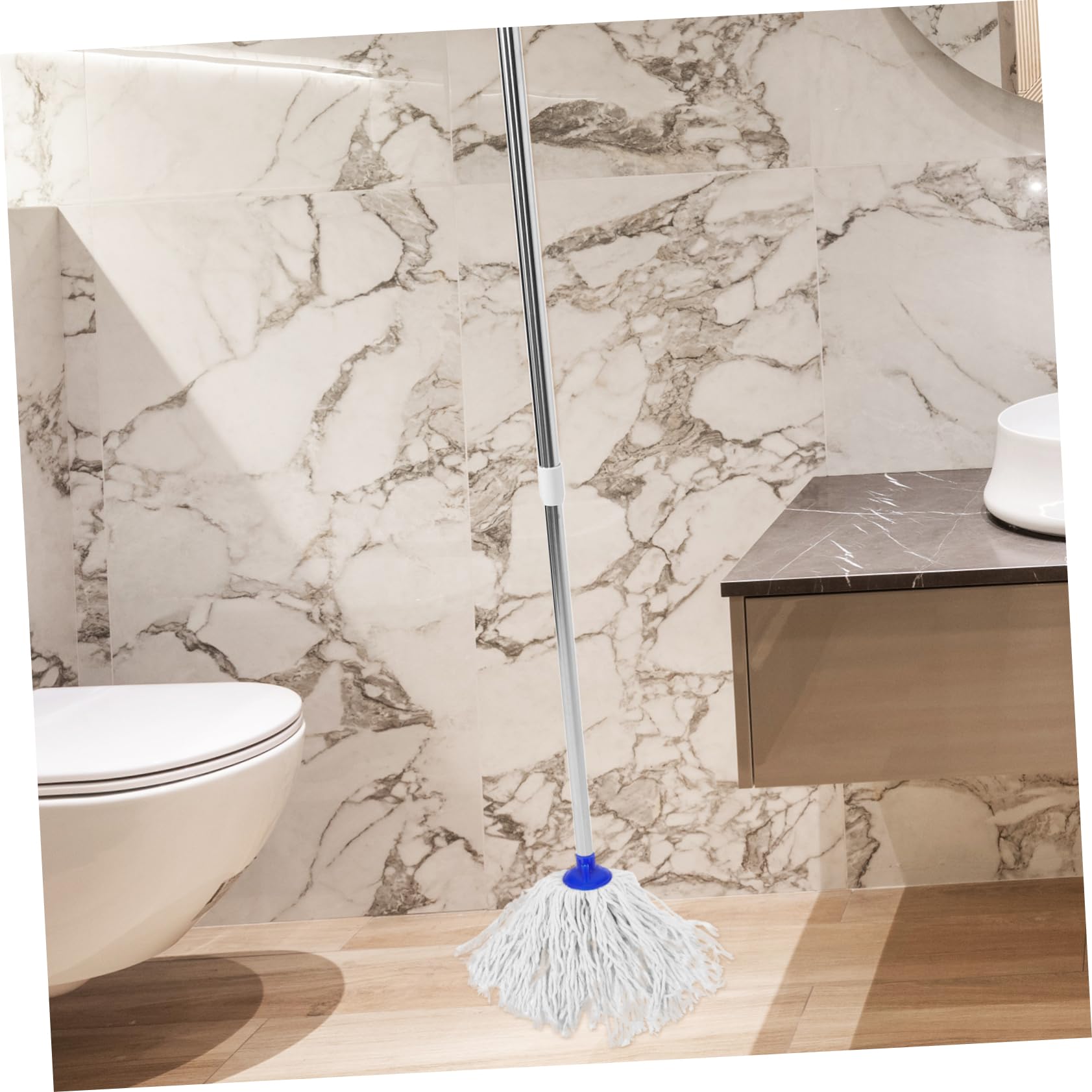 3pezzi Testina di Ricambio per Scopa Corda di Cotone Assorbente Ricambi Mop per Pulizia Pavimenti
