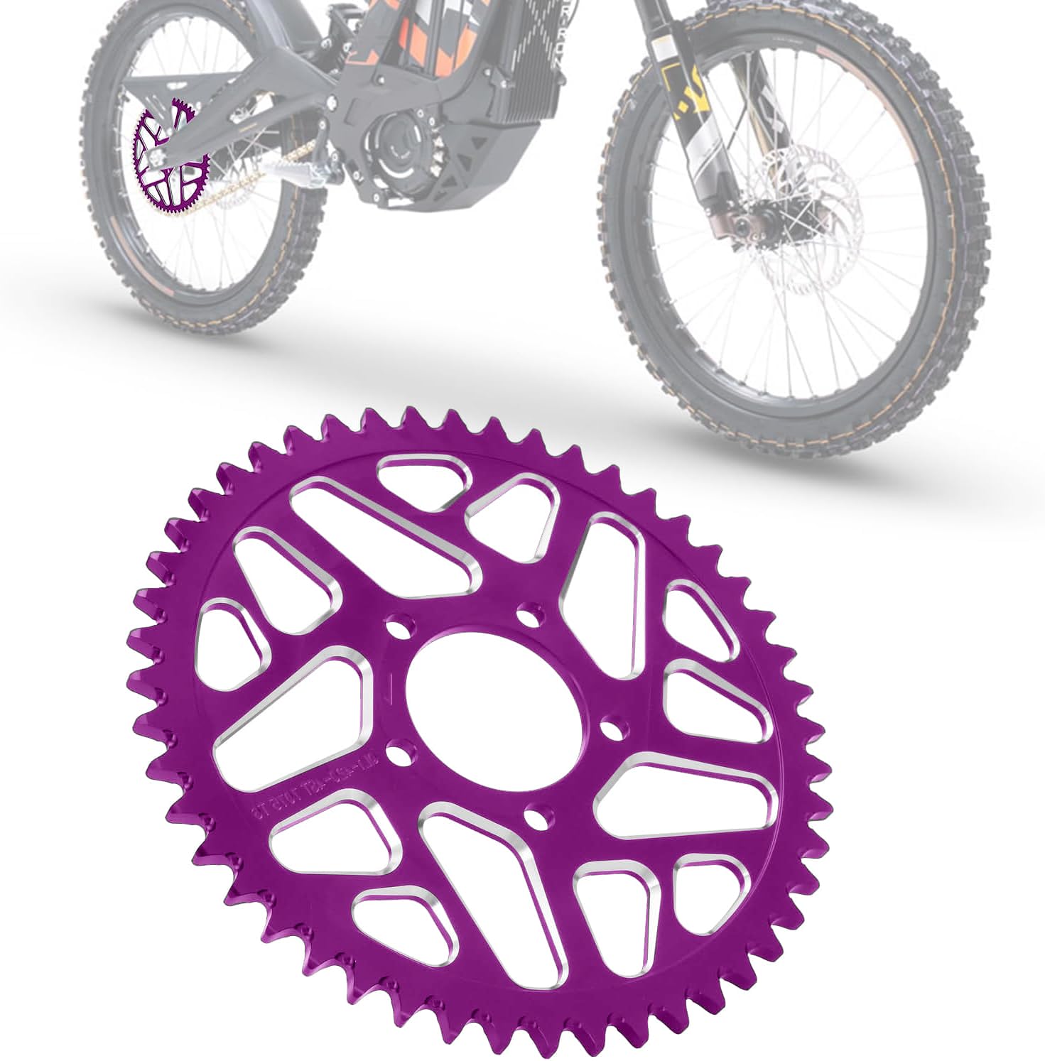 48T Sprocket CNC for Surron Sur Ron Light Bee X/S Talaria Sting MX3/R MX4 Talaria XXX X3 E-Ride Pro SR S SS 2.0 3.0 Rawrr Mantis Electric Dirt Bike Purple
