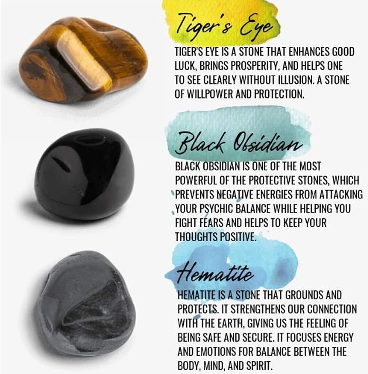 Hematite Bracelet Triple Protection Bracelet - Image 3